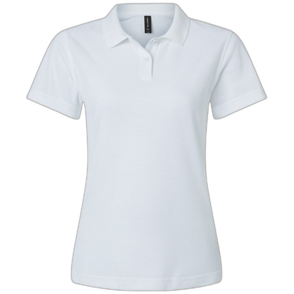 North 2 South Women's Pique Polo - White