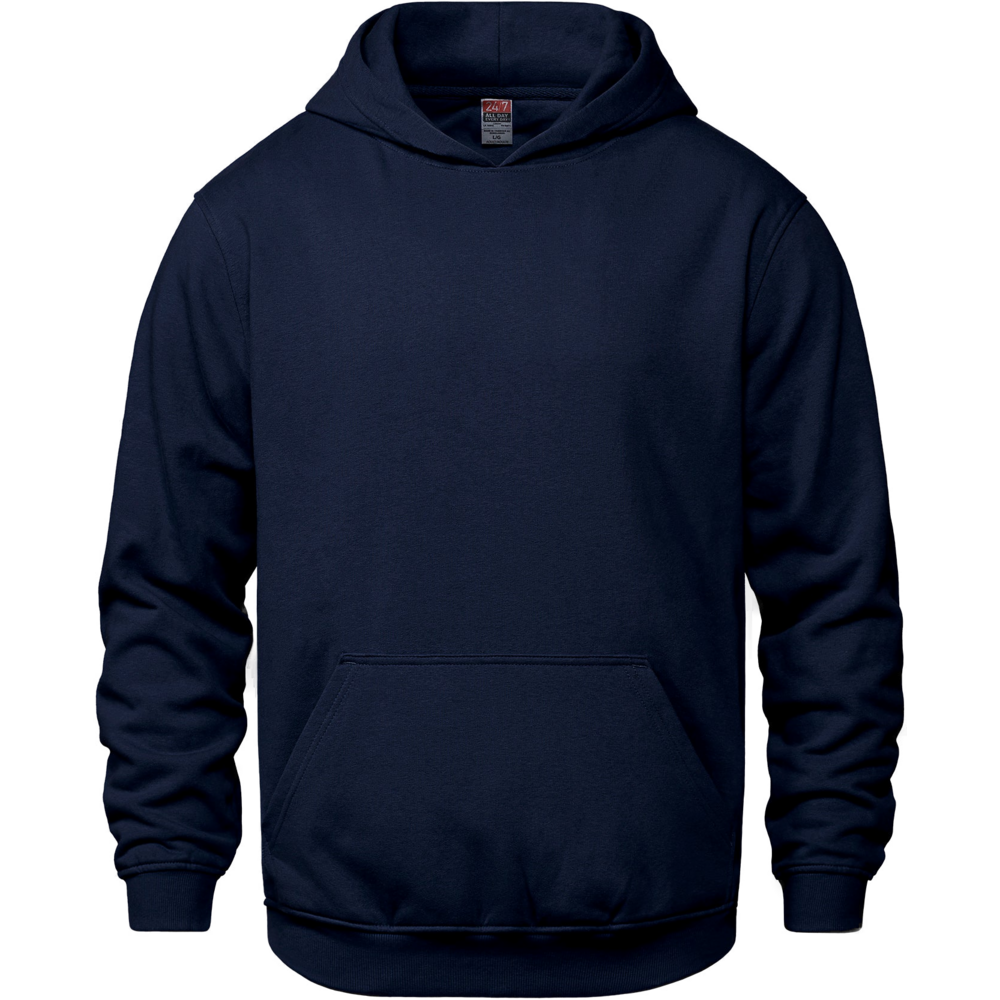 Markham Royals Crown Logo Youth Pullover Hooded  Sweatshirt in Navy