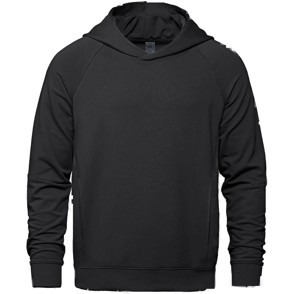 North 2 South Adult French Terry Pullover Hooded Sweatshirt - Black