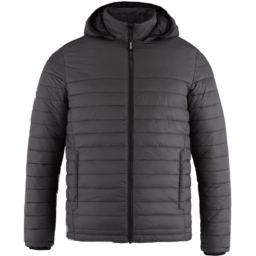 Markham Royals Men's Puffy Jacket w/ Detachable Hood in Charcoal