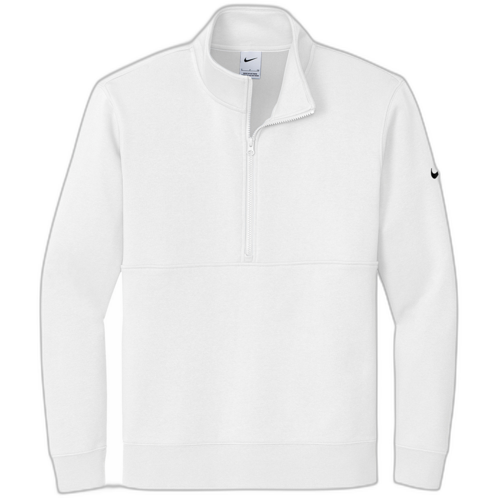 North 2 South Club Fleece 1/2 Zip Pullover - White